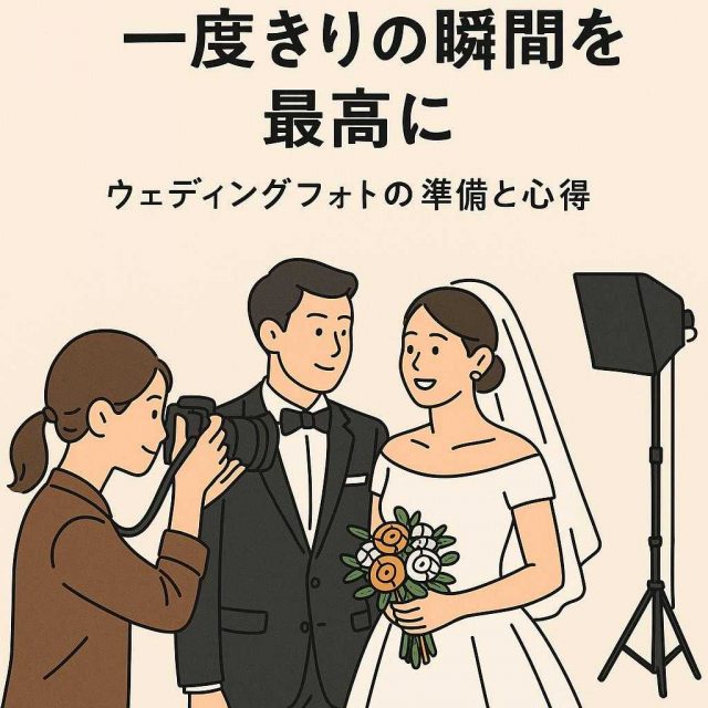 一度きりの瞬間を最高に：ウェディングフォトの準備と心得