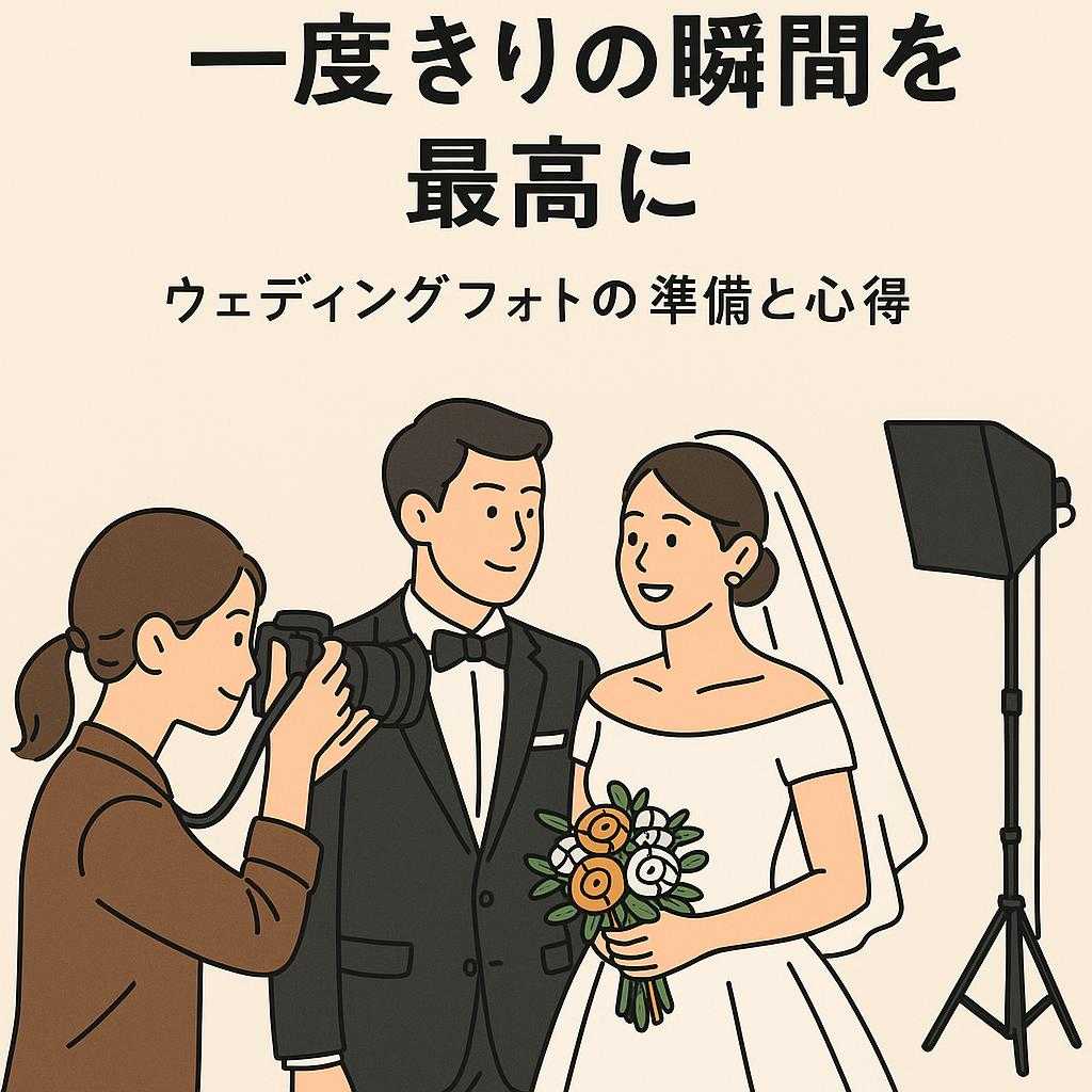 一度きりの瞬間を最高に：ウェディングフォトの準備と心得