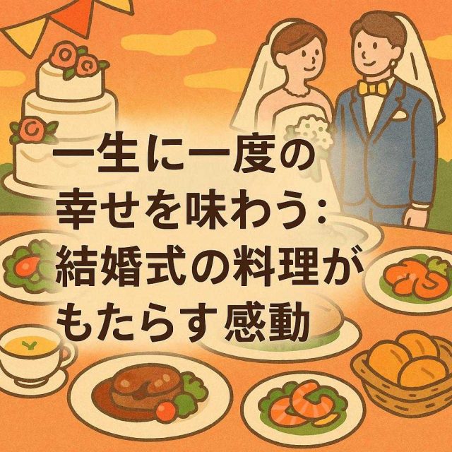 一生に一度の幸せを味わう：結婚式の料理がもたらす感動