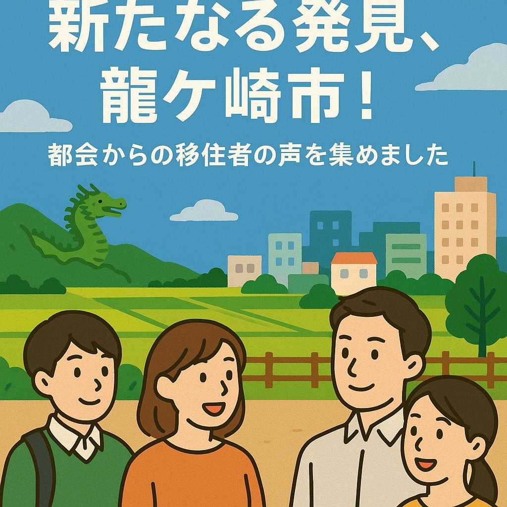 新たなる発見、龍ケ崎市！都会からの移住者の声を集めました