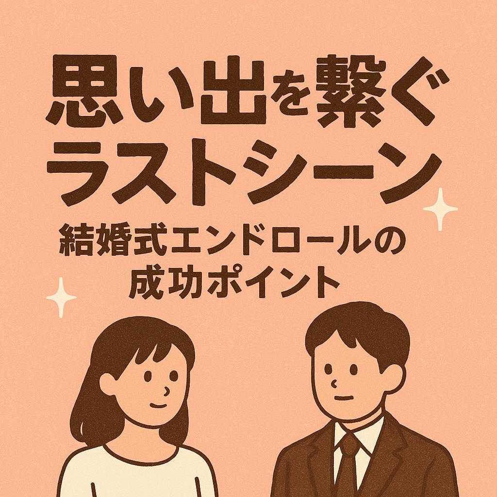 思い出を繋ぐラストシーン：結婚式エンドロールの成功ポイント