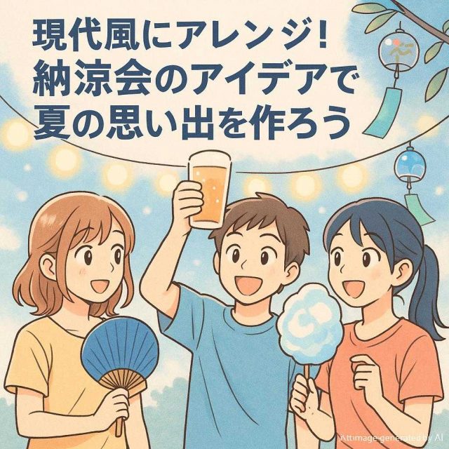 現代風にアレンジ！納涼会のアイデアで夏の思い出を作ろう