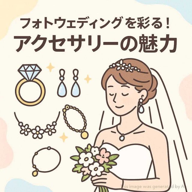 フォトウェディングを彩る！アクセサリーの魅力