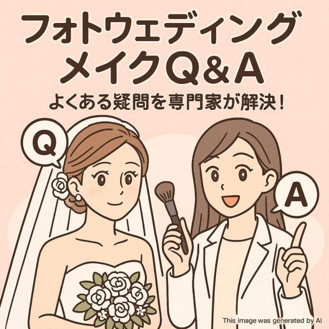 フォトウェディングメイクQ&A：よくある疑問を専門家が解決！