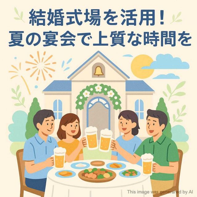 結婚式場を活用！夏の宴会で上質な時間を