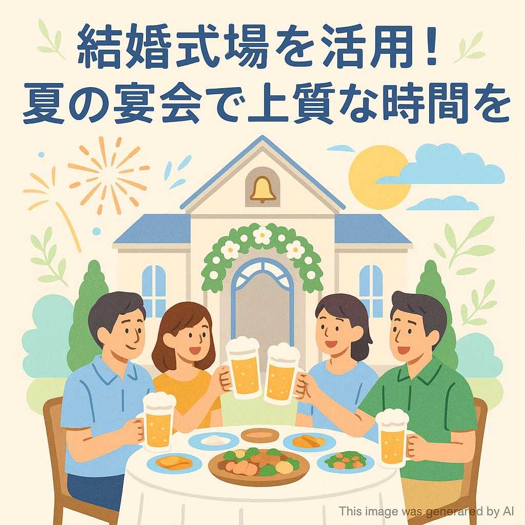 結婚式場を活用！夏の宴会で上質な時間を