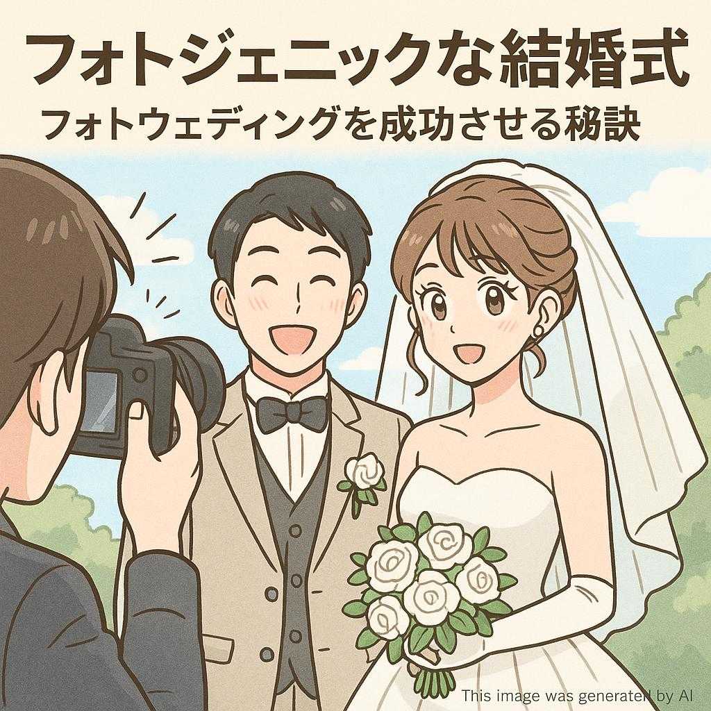 フォトジェニックな結婚式：フォトウェディングを成功させる秘訣