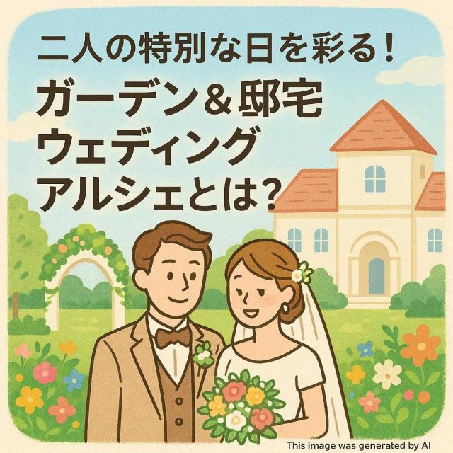 二人の特別な日を彩る！ガーデン&邸宅ウェディングアルシェとは？