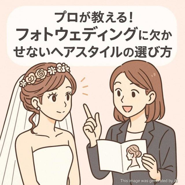 プロが教える！フォトウェディングに欠かせないヘアスタイルの選び方