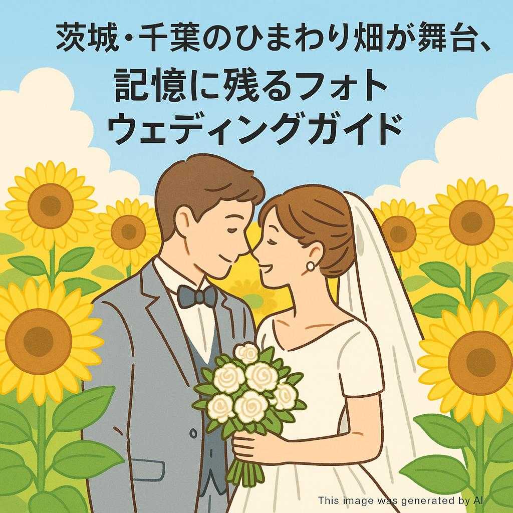 茨城・千葉のひまわり畑が舞台、記憶に残るフォトウェディングガイド