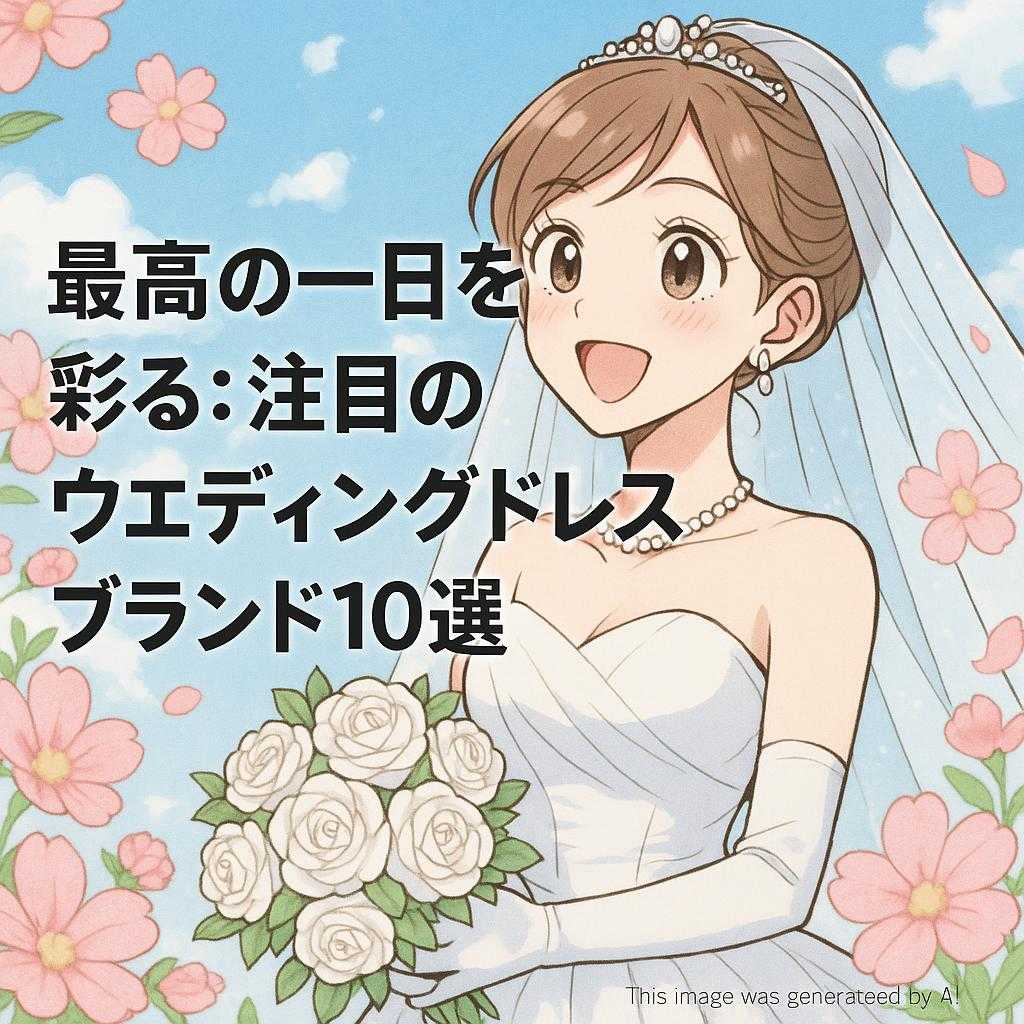 最高の一日を彩る：注目のウェディングドレスブランド10選