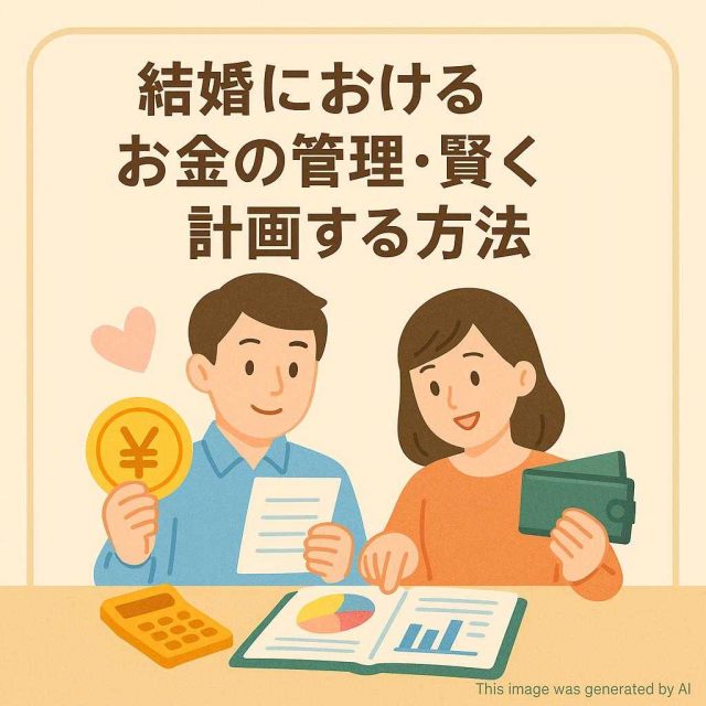 結婚におけるお金の管理・賢く計画する方法