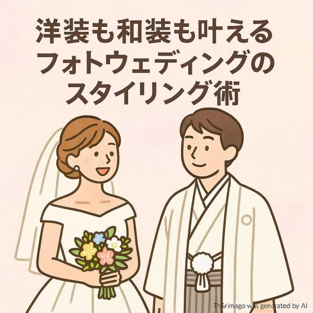 洋装も和装も叶えるフォトウェディングのスタイリング術