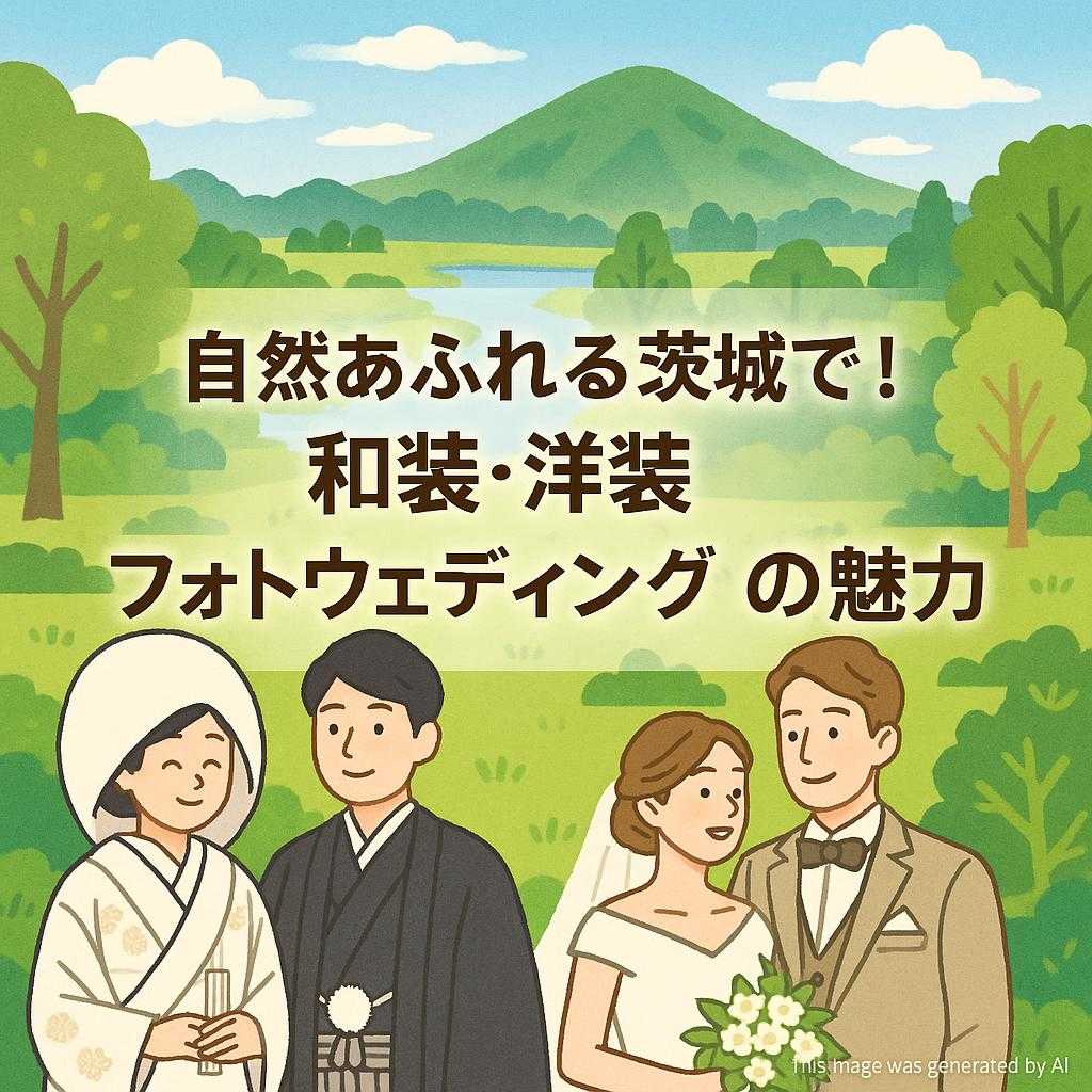 自然あふれる茨城で！和装・洋装フォトウェディングの魅力