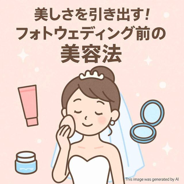 美しさを引き出す！フォトウェディング前の美容法