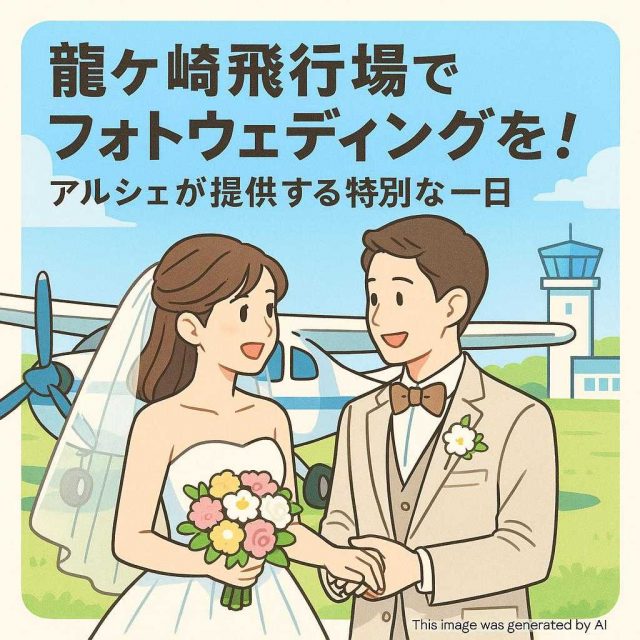 龍ケ崎飛行場でフォトウェディングを！アルシェが提供する特別な一日