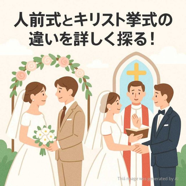 人前式とキリスト挙式の違いを詳しく探る!