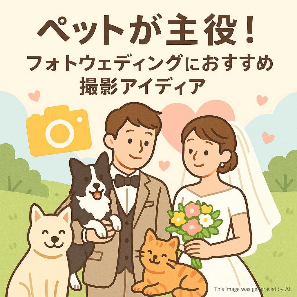 ペットが主役！フォトウェディングにおすすめの撮影アイディア