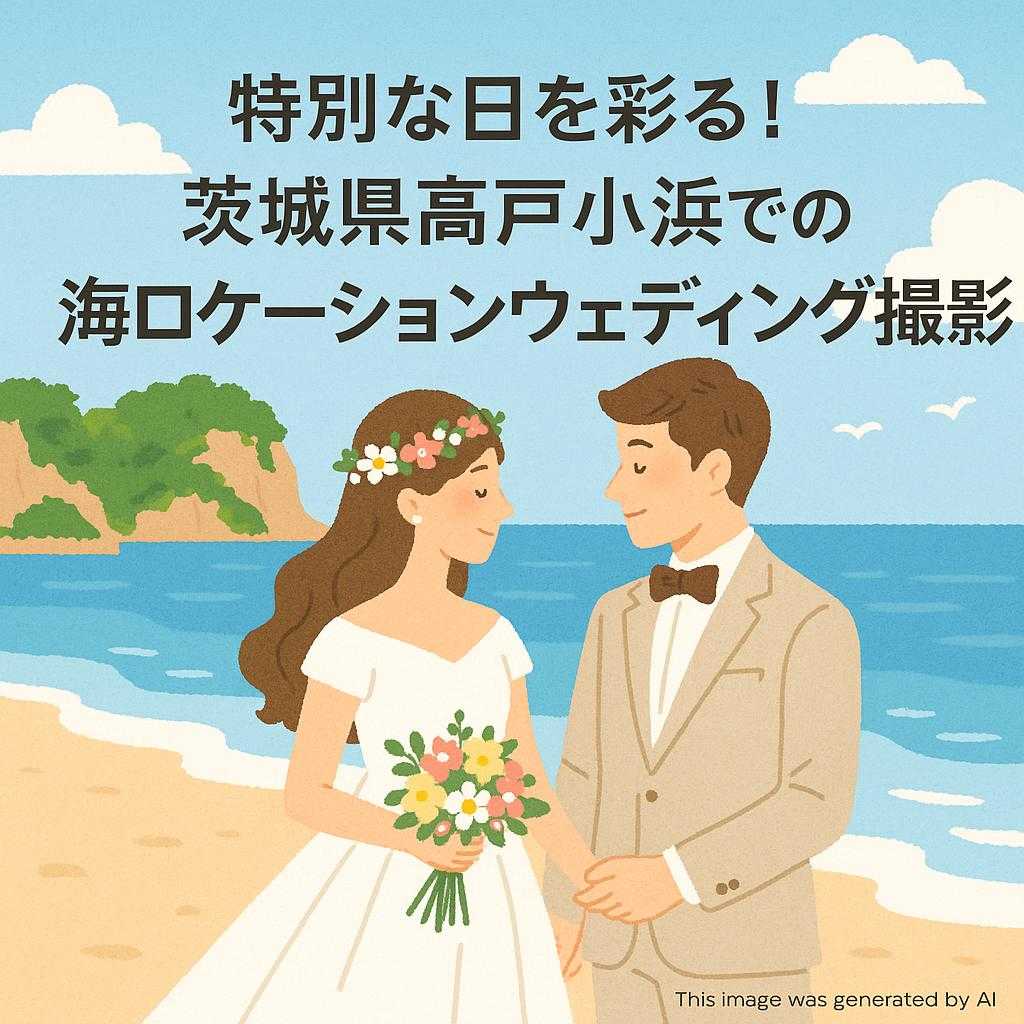 特別な日を彩る！茨城県高戸小浜での海ロケーションウェディング撮影