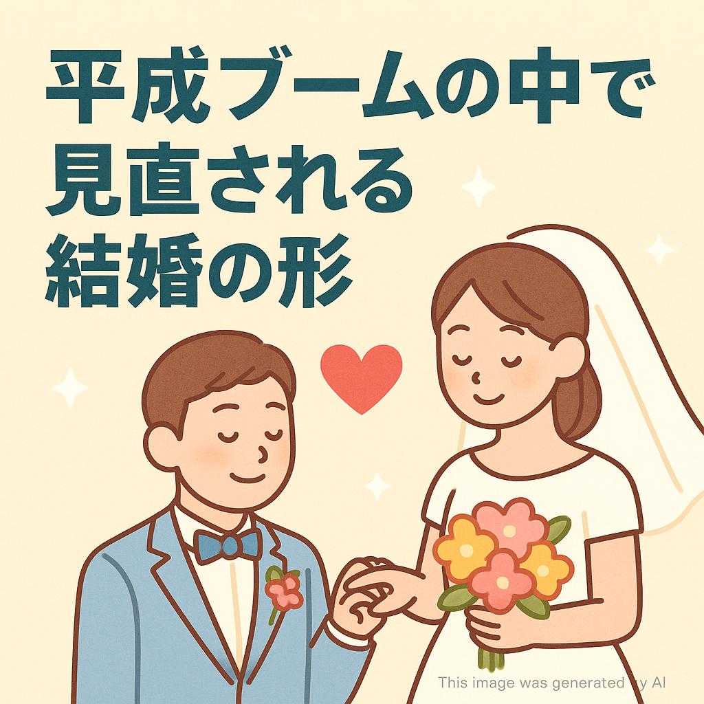平成ブームの中で見直される結婚の形