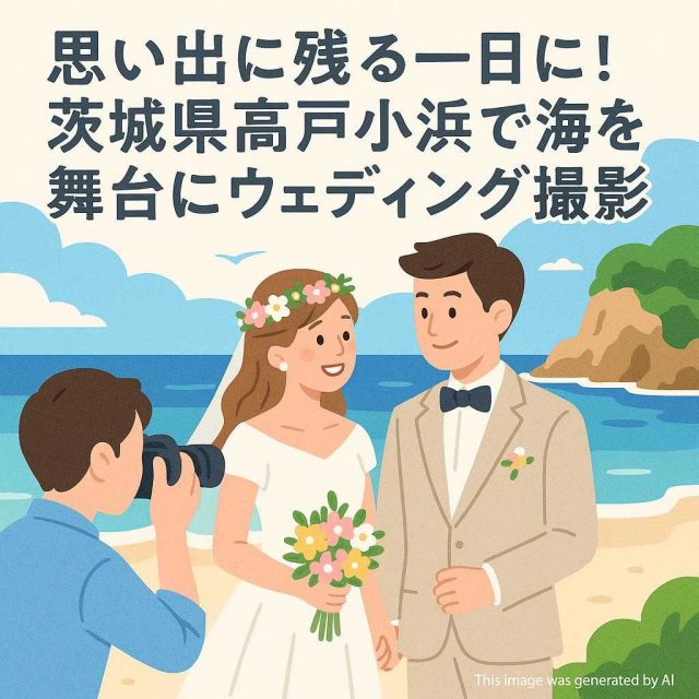 思い出に残る一日に！茨城県高戸小浜で海を舞台にウェディング撮影