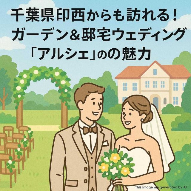 千葉県印西からも訪れる！ガーデン＆邸宅ウェディング「アルシェ」の魅力