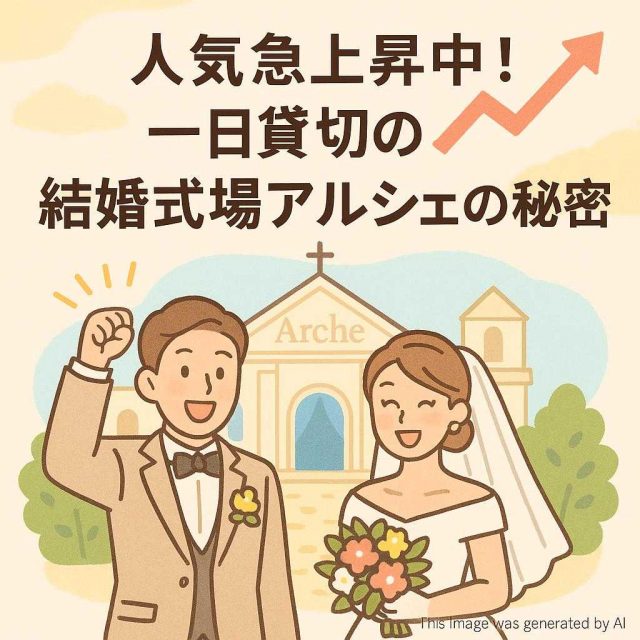 人気急上昇中！一日貸切の結婚式場アルシェの秘密