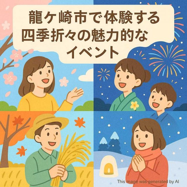 龍ケ崎市で体験する 四季折々の魅力的なイベント