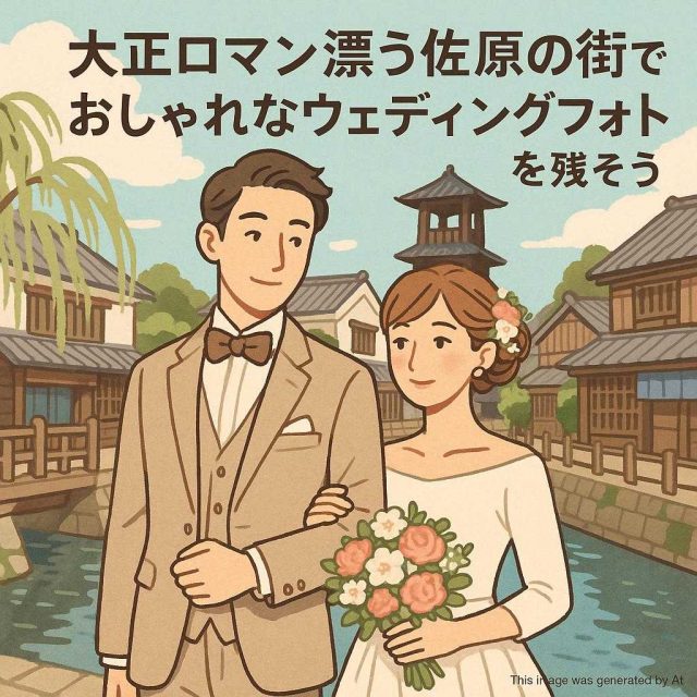 大正ロマン漂う佐原の街でおしゃれなウェディングフォトを残そう