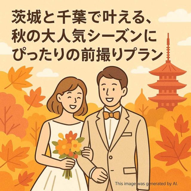 茨城と千葉で叶える、秋の大人気シーズンにぴったりの前撮りプラン