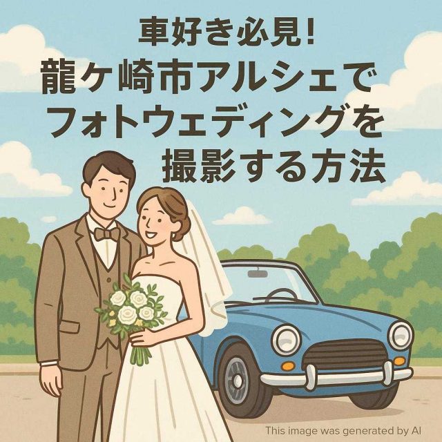 車好き必見！龍ケ崎市アルシェでフォトウェディングを撮影する方法