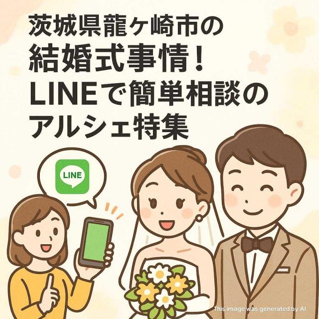 茨城県龍ケ崎市の結婚式事情！LINEで簡単相談のアルシェ特集