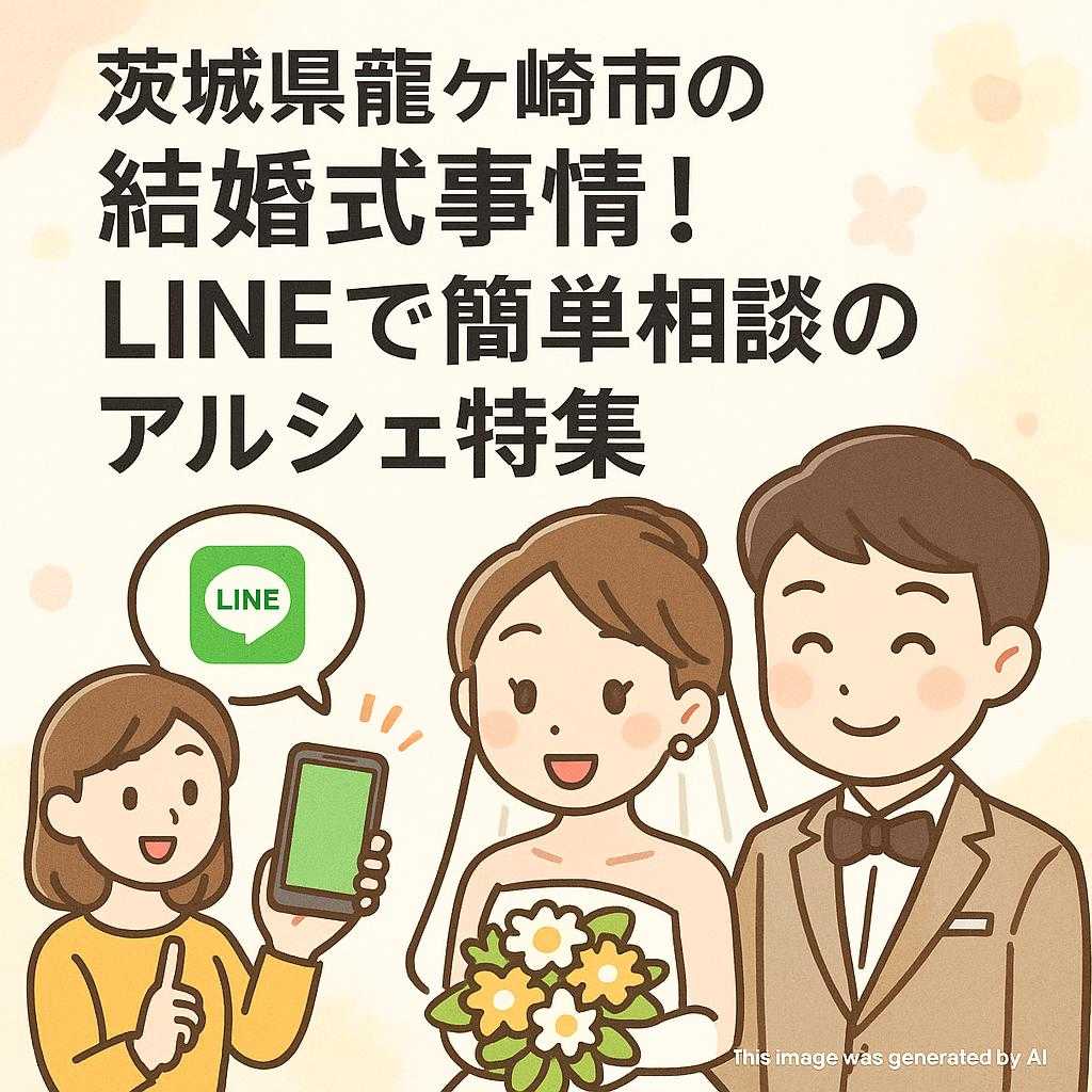 茨城県龍ケ崎市の結婚式事情！LINEで簡単相談のアルシェ特集