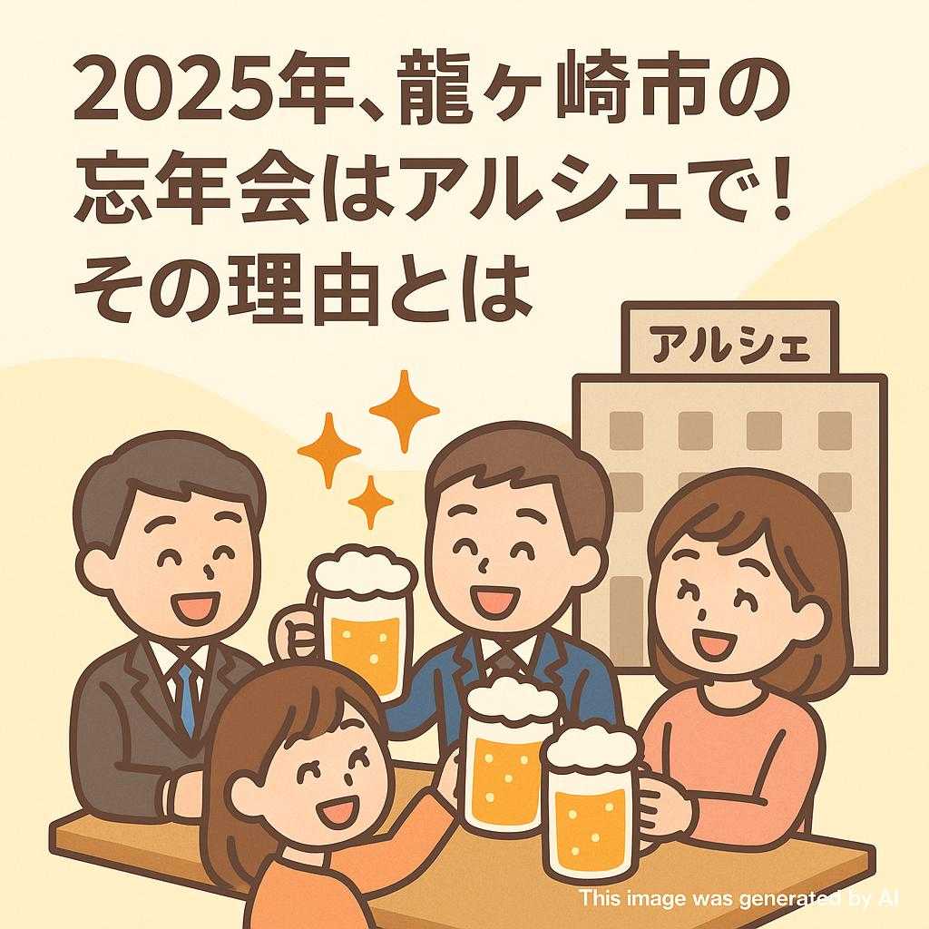 2025年、龍ケ崎市の忘年会はアルシェで！その理由とは