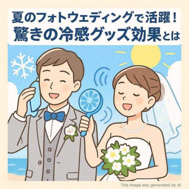 夏のフォトウェディングで大活躍！驚きの冷感グッズ効果とは