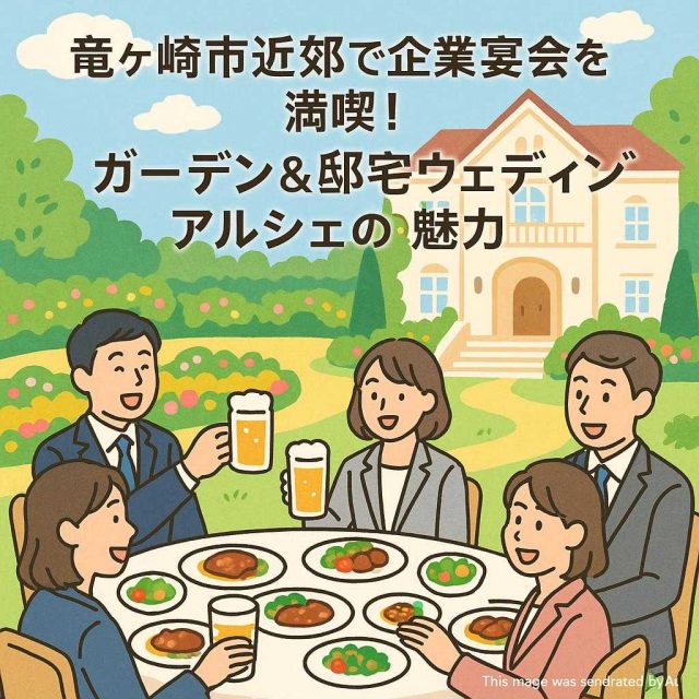 龍ケ崎市近郊で企業宴会を満喫！ガーデン&邸宅ウェディングアルシェの魅力