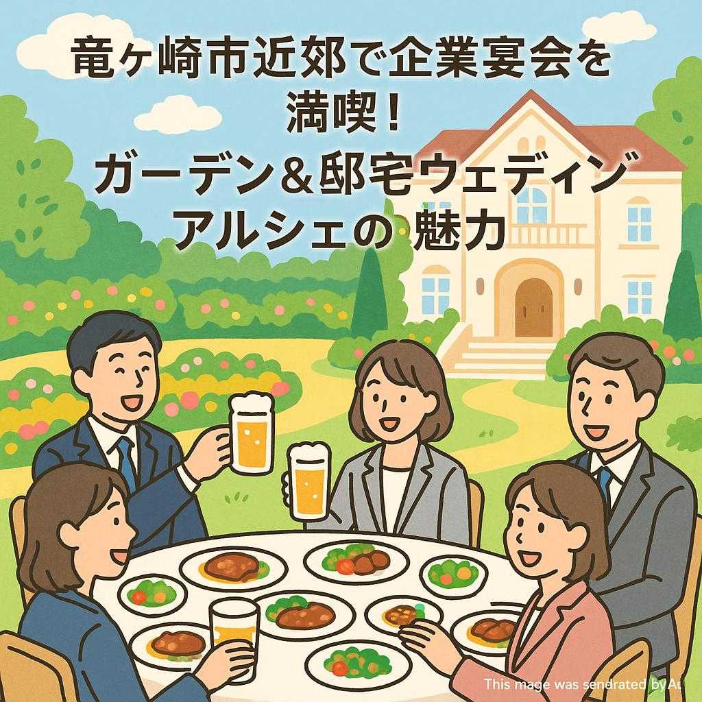 龍ケ崎市近郊で企業宴会を満喫！ガーデン&邸宅ウェディングアルシェの魅力