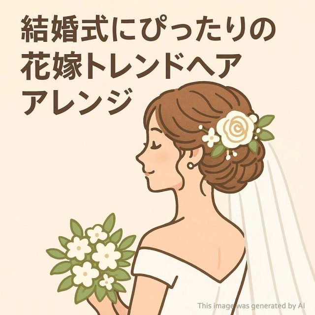 結婚式にぴったりの花嫁トレンドヘアアレンジ