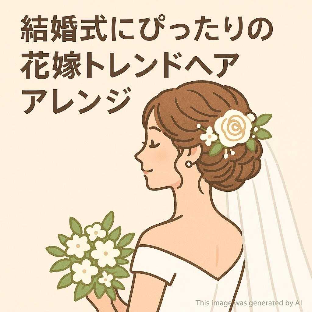 結婚式にぴったりの花嫁トレンドヘアアレンジ