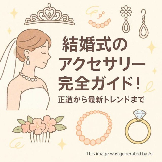 結婚式のアクセサリー完全ガイド！王道から最新トレンドまで