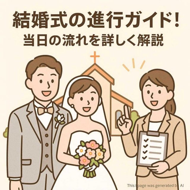 結婚式の進行ガイド！当日の流れを詳しく解説