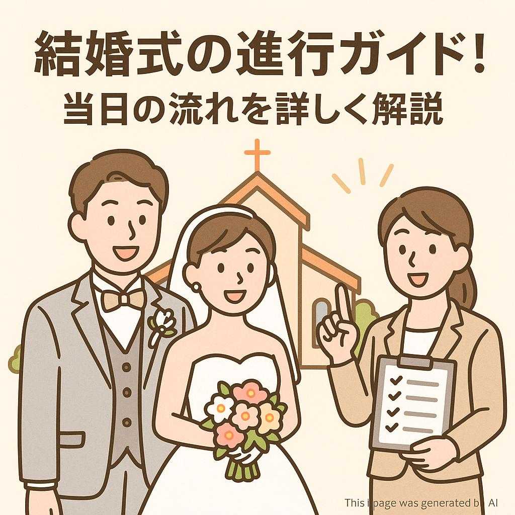 結婚式の進行ガイド！当日の流れを詳しく解説