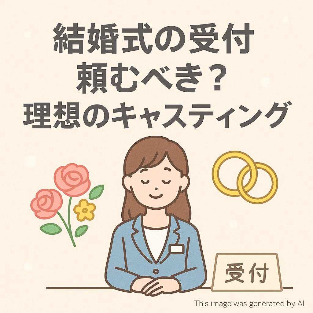 結婚式の受付頼むべき？理想のキャスティング