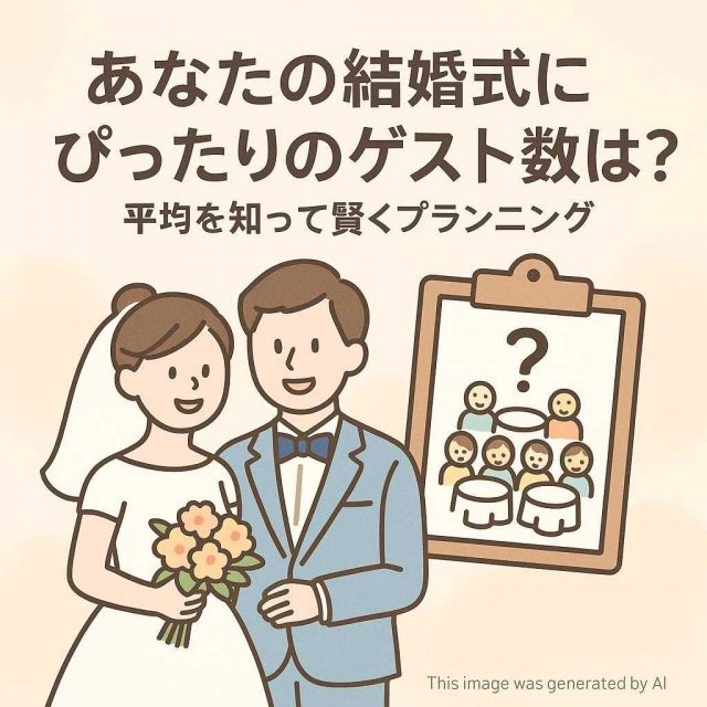 あなたの結婚式にぴったりのゲスト数は？平均を知って賢くプランニング