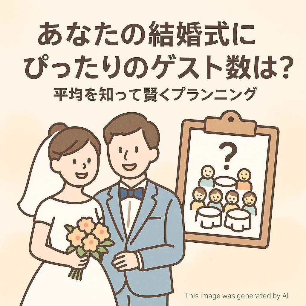 あなたの結婚式にぴったりのゲスト数は？平均を知って賢くプランニング