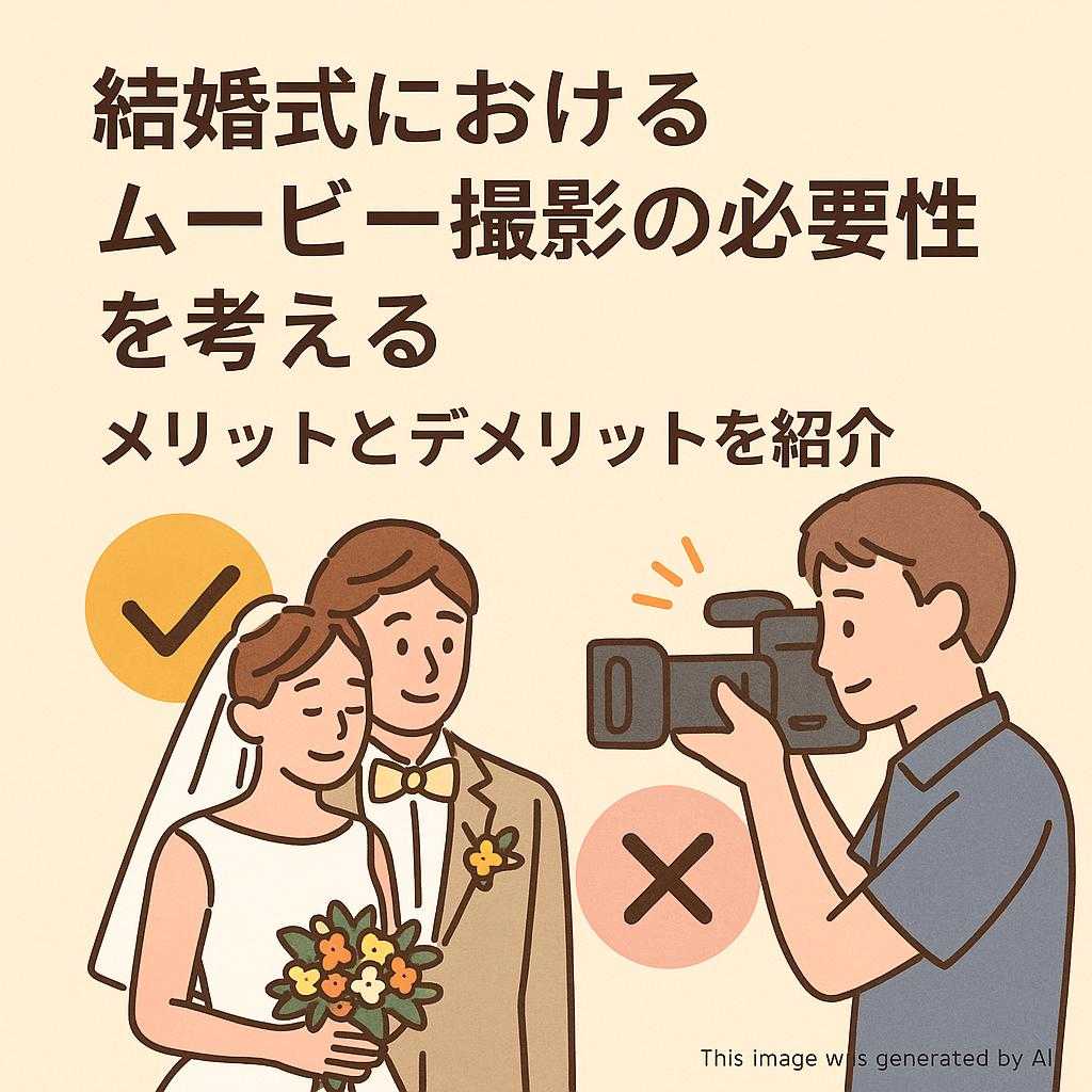 結婚式におけるムービー撮影の必要性を考える メリットとデメリットを紹介