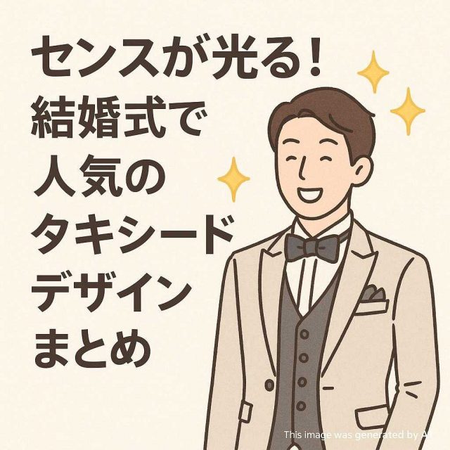 センスが光る！結婚式で人気のタキシードデザインまとめ
