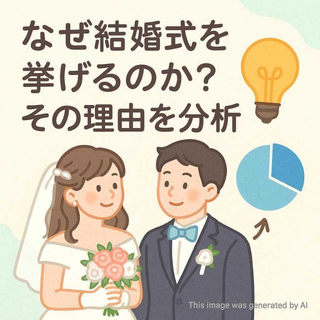 なぜ結婚式を挙げるのか？その理由を分析