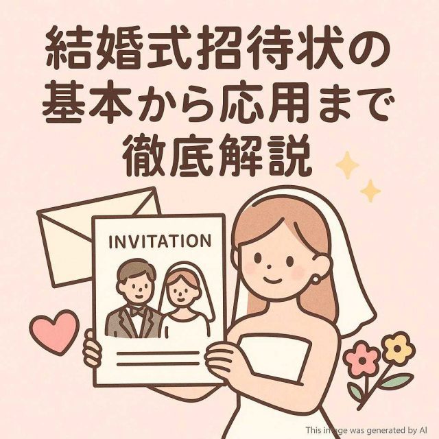 結婚式招待状の基本から応用まで徹底解説