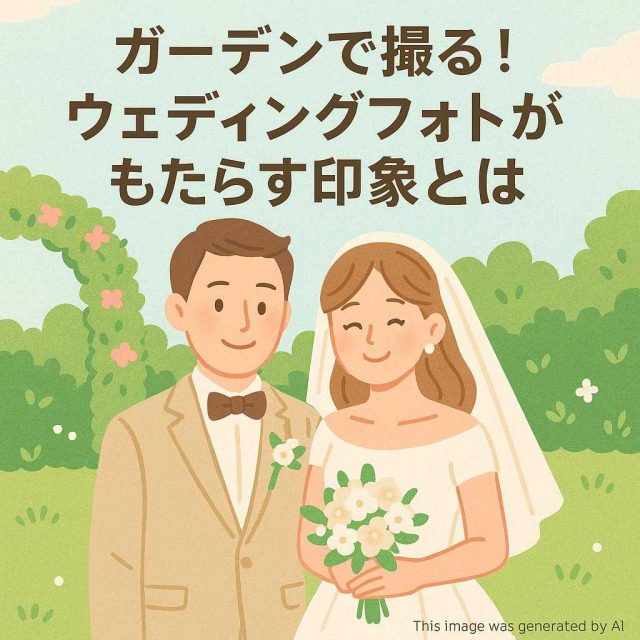 ガーデンで撮る！ウェディングフォトがもたらす印象とは